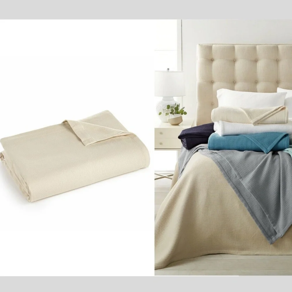 NIB $160 [ TWIN ] MicroCotton Blanket for Hotel Collection Premier in‎ Taupe